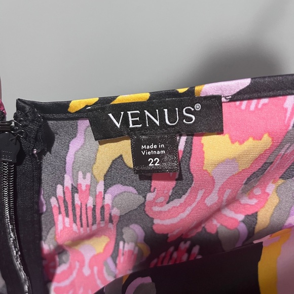 VENUS Cowl Neck Slip Dress - Desert Ikat Black - Picture 4 of 5